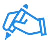 icons8 hand with pen 100